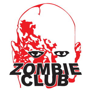 Dawn of the Dead Zombie Club 2-Color Vinyl Decal