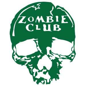 Zombie Club Toxic Skull Vinyl Decal