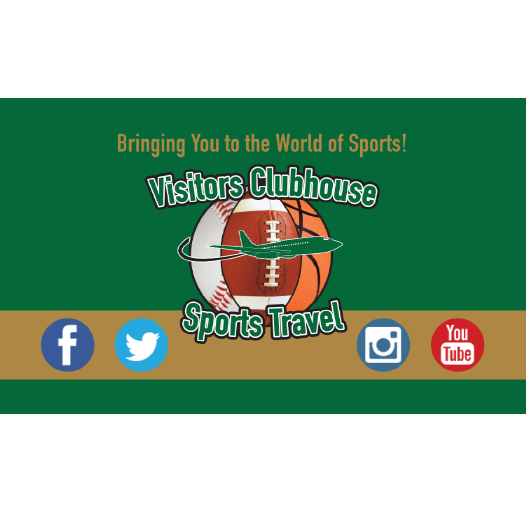 Visitors Clubhouse Sports Travel business card back design