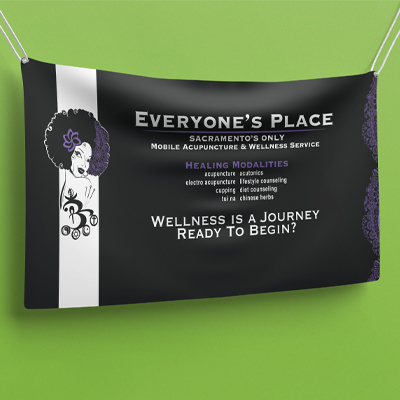 Everyone's Place printed brand piece